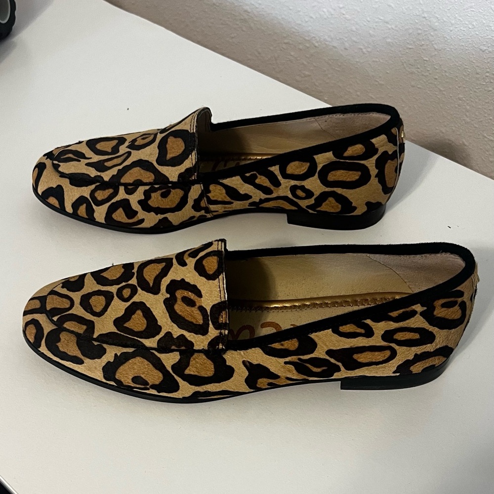 New Sam Edelman leopard loafer slip on shoes. New without tags.